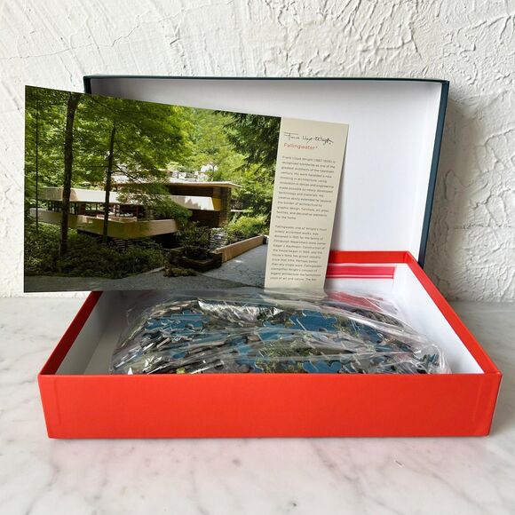 Frank Lloyd Wright Fallingwater Double Sided 500 Piece Puzzle - Complete - Picture 5 of 9
